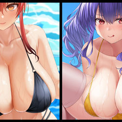 This is a pixiv picture whose title is サディアのドスケベ姉妹壁紙.