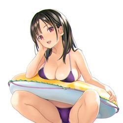 This is a pixiv picture whose title is ビキニ浮き輪.