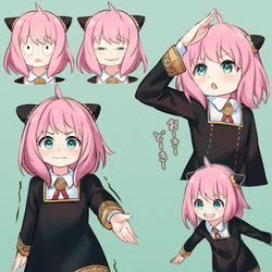 This is a pixiv picture whose title is アーニャちゃんいろいろ.