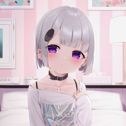This is a pixiv picture whose title is 「……」.