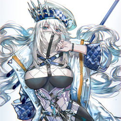 This is a pixiv picture whose title is 極地の白魔女.