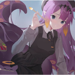 This is a pixiv picture whose title is study.