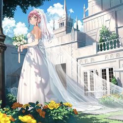 This is a pixiv picture whose title is wedding.