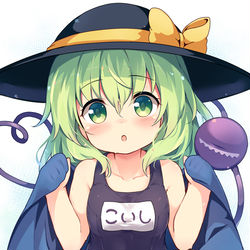 This is a pixiv picture whose title is スク水こいしちゃん.