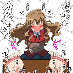 This is a pixiv picture whose title is 逢坂大河　くすぐり.
