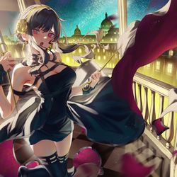 This is a pixiv picture whose title is ヨル.