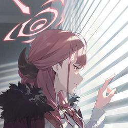 This is a pixiv picture whose title is 30日目,陸八魔アル.