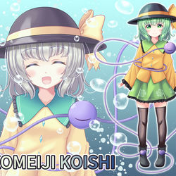 This is a pixiv picture whose title is 4年ぶりにこいしちゃんを描きました.