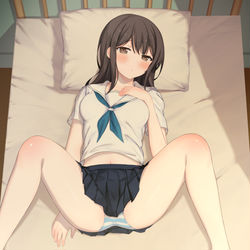This is a pixiv picture whose title is 保健室で….