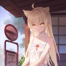 This is a pixiv picture whose title is 梅雨.