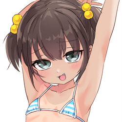 This is a pixiv picture whose title is 【差分有】生意気な体しやがってこのメスガキっっ！.