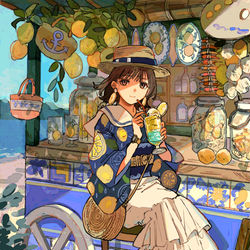This is a pixiv picture whose title is レモンソルトの渚.