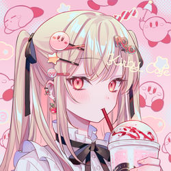 This is a pixiv picture whose title is カービィ女子.