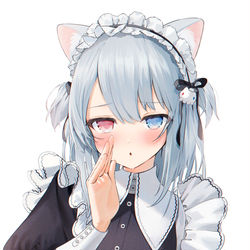 This is a pixiv picture whose title is ねこメイド.