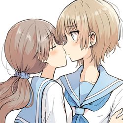 This is a pixiv picture whose title is 百合イラスト.
