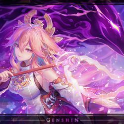 This is a pixiv picture whose title is 【GenShin】追我的逗貓棒啦!.