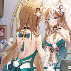 This is a pixiv picture whose title is 更新~希娜小姐生日快乐.