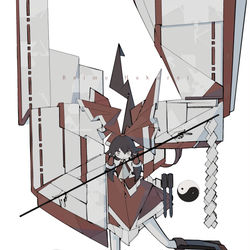 This is a pixiv picture whose title is 霊夢さん。.