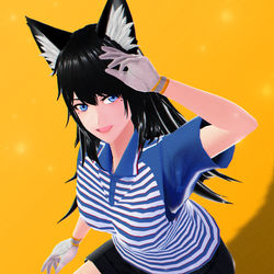 This is a pixiv picture whose title is 黒猫サガワの配達員 📦.