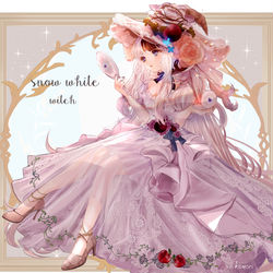 This is a pixiv picture whose title is 白雪姫×コスメ魔女(全身版).