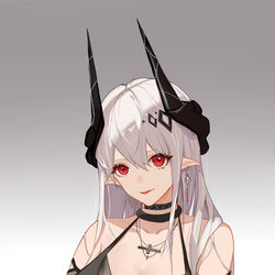 This is a pixiv picture whose title is 【明日方舟】泥岩----黑曜石.