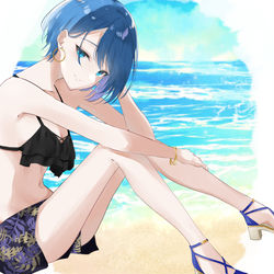This is a pixiv picture whose title is 水着遥.