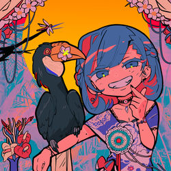 This is a pixiv picture whose title is Burung.