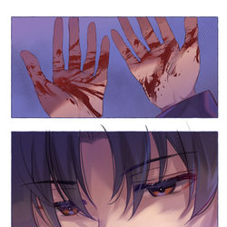 This is a pixiv picture whose title is 「生きる理由」と「生まれて来た理由」シンエイ・ノウゼン誕生日.