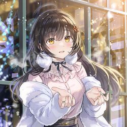 This is a pixiv picture whose title is 「今夜はずっと一緒だね」.
