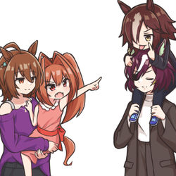 This is a pixiv picture whose title is 親子.