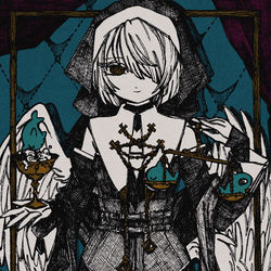 This is a pixiv picture whose title is 鮫とシスター.