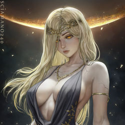 This is a pixiv picture whose title is Queen Marika - Elden Ring.