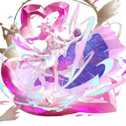 This is a pixiv picture whose title is 爱莉希雅 花嫁 玫瑰水晶少女.