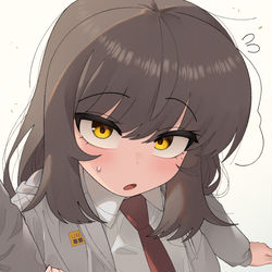 This is a pixiv picture whose title is 팔짱 낀 야한누리.