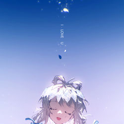 This is a pixiv picture whose title is I LOVE U.