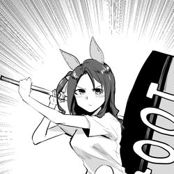 This is a pixiv picture whose title is 100tハンマーキング.