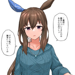 This is a pixiv picture whose title is 勝手についていくアドマイヤベガ.