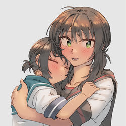 This is a pixiv picture whose title is 「私たちもそろそろ寝よう」.