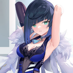 This is a pixiv picture whose title is 夜兰.