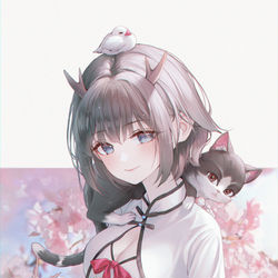 This is a pixiv picture whose title is 🌸.