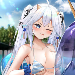 This is a pixiv picture whose title is Bikini Dargon vei~.