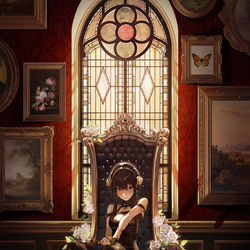 This is a pixiv picture whose title is 〈いばら姫.