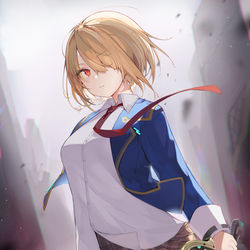 This is a pixiv picture whose title is 茅森月歌.