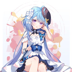 This is a pixiv picture whose title is 格蕾修：怎么绘世呢？.