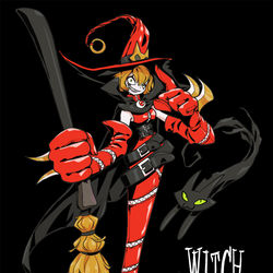 This is a pixiv picture whose title is ウィッチモン.
