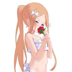 This is a pixiv picture whose title is 送花.