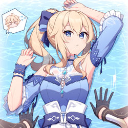 This is a pixiv picture whose title is ジンさんを床ドンしてみた.