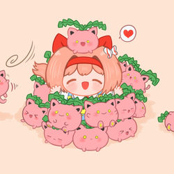 This is a pixiv picture whose title is ウララとハネッコ.