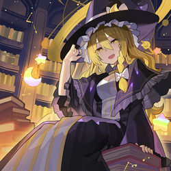 This is a pixiv picture whose title is パチェ魔理沙.