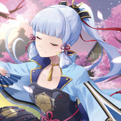This is a pixiv picture whose title is 神里綾華.